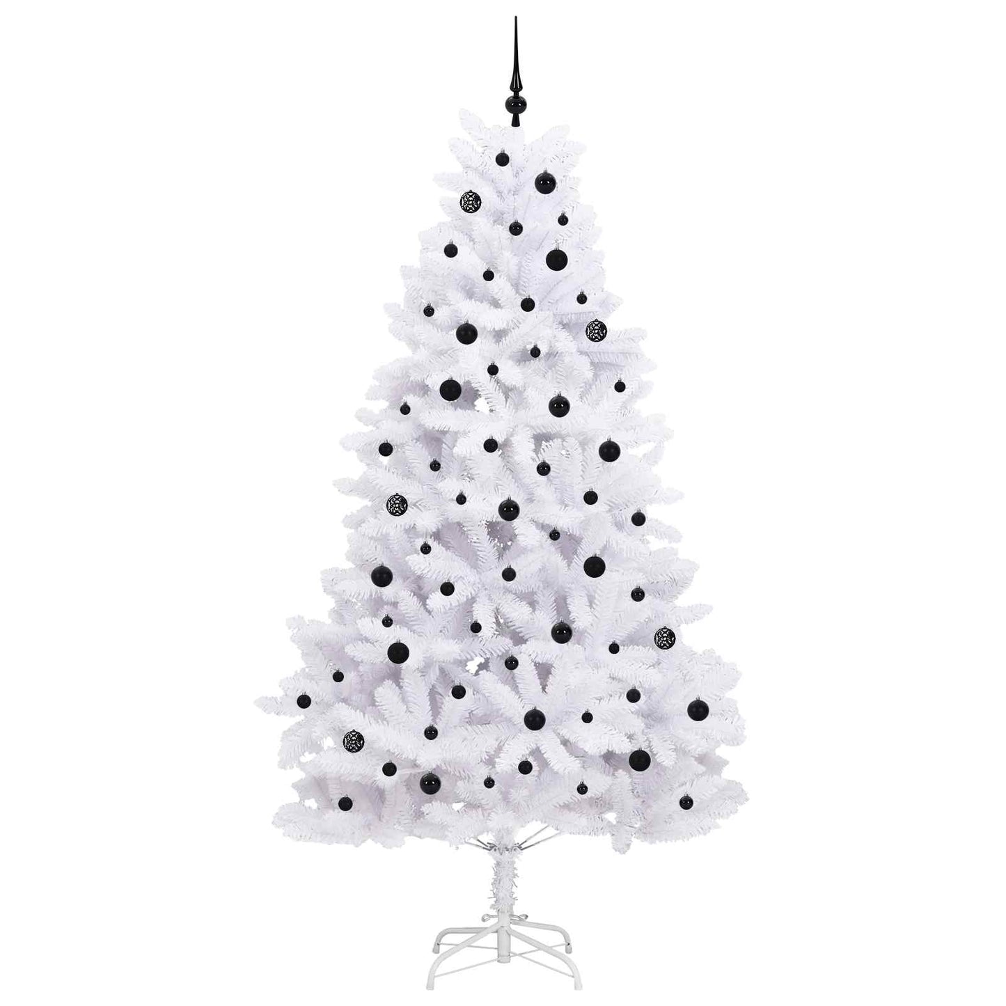 Albero di Natale Artificiale con Rami Pieghevoli Bianco 240 cm