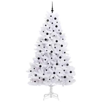 Albero di Natale Artificiale con Rami Pieghevoli Bianco 240 cm