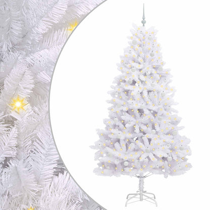 Albero di Natale Artificiale con Rami Pieghevoli Bianco 240 cm