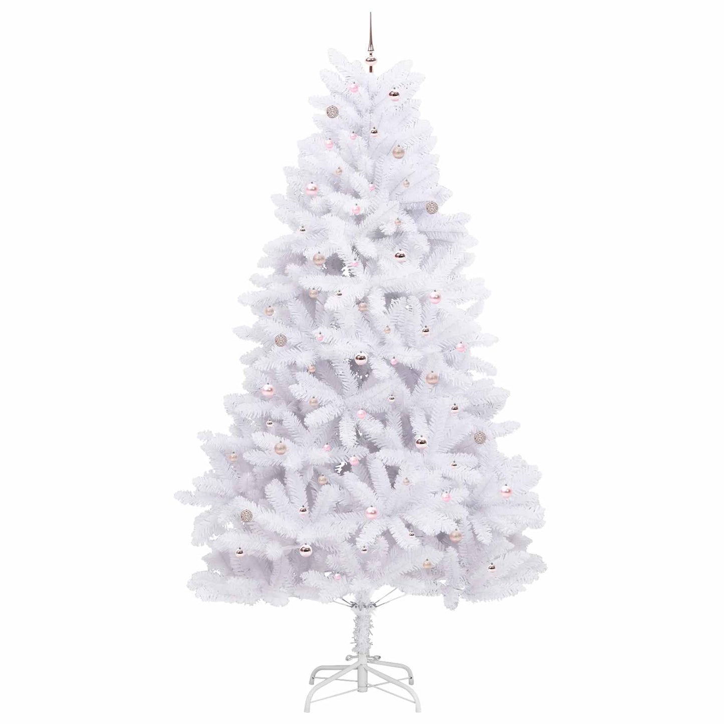 Albero di Natale Artificiale con Rami Pieghevoli Bianco 300 cm