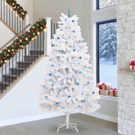 Albero di Natale Artificiale con Rami Pieghevoli Bianco 300 cm