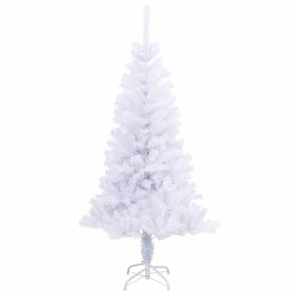 Albero di Natale artificiale Bianco 120 cm PVC e Acciaio