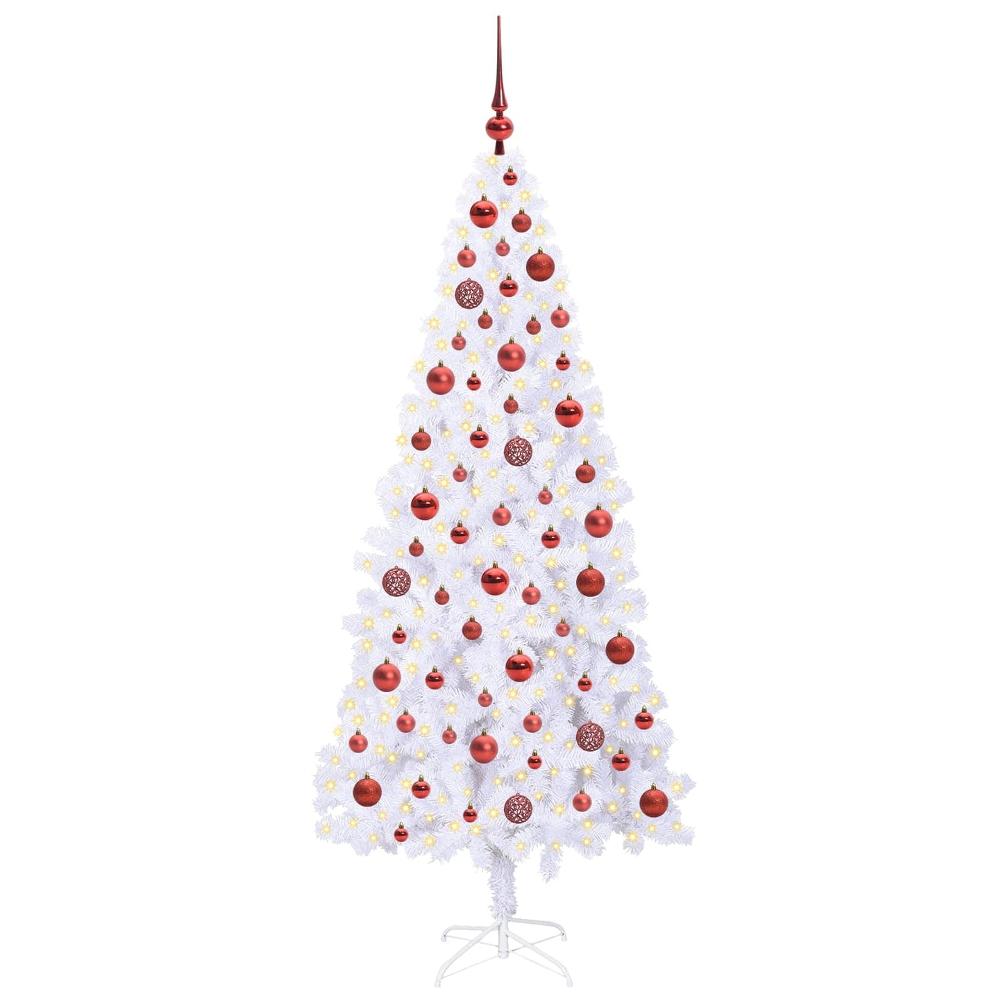 Albero di Natale artificiale Bianco 180 cm PVC e Acciaio | homemem39