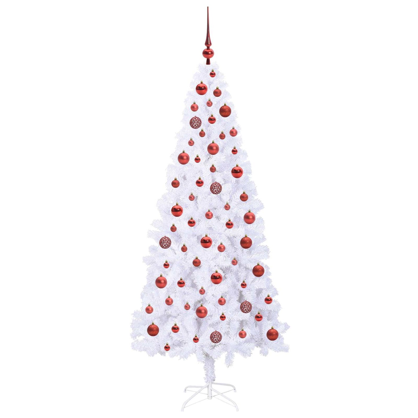 Albero di Natale artificiale Bianco 180 cm PVC e Acciaio | homemem39
