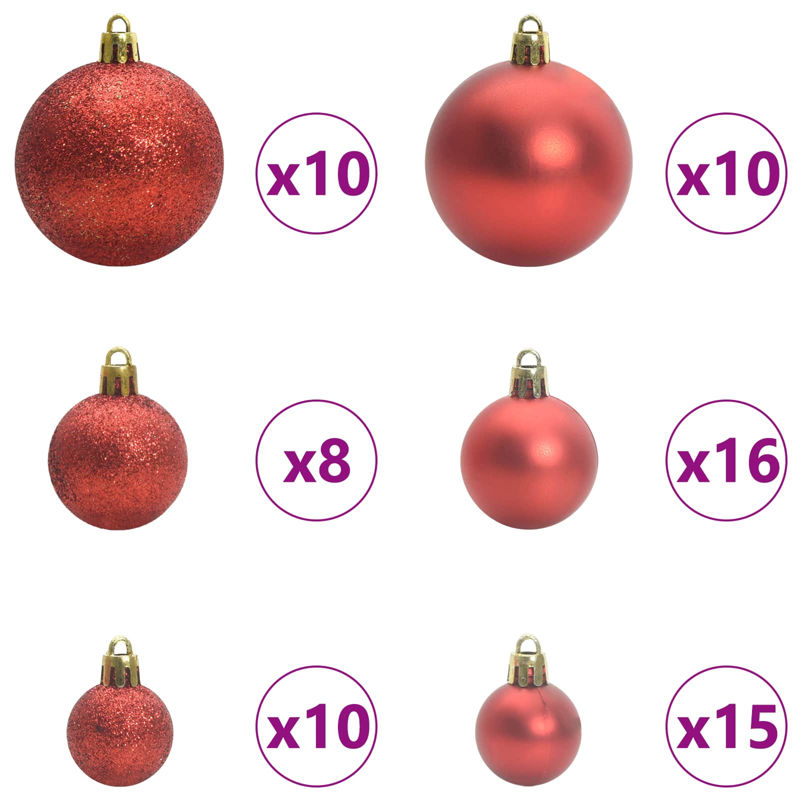 Albero di Natale artificiale Bianco 180 cm PVC e Acciaio | homemem39