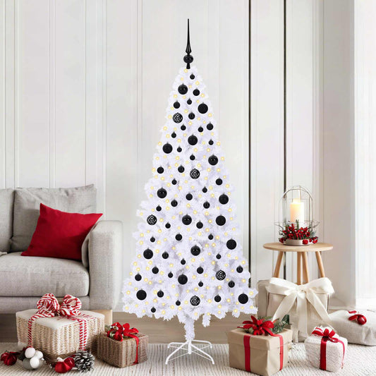 Albero di Natale artificiale Bianco 180 cm PVC e Acciaio | homemem39