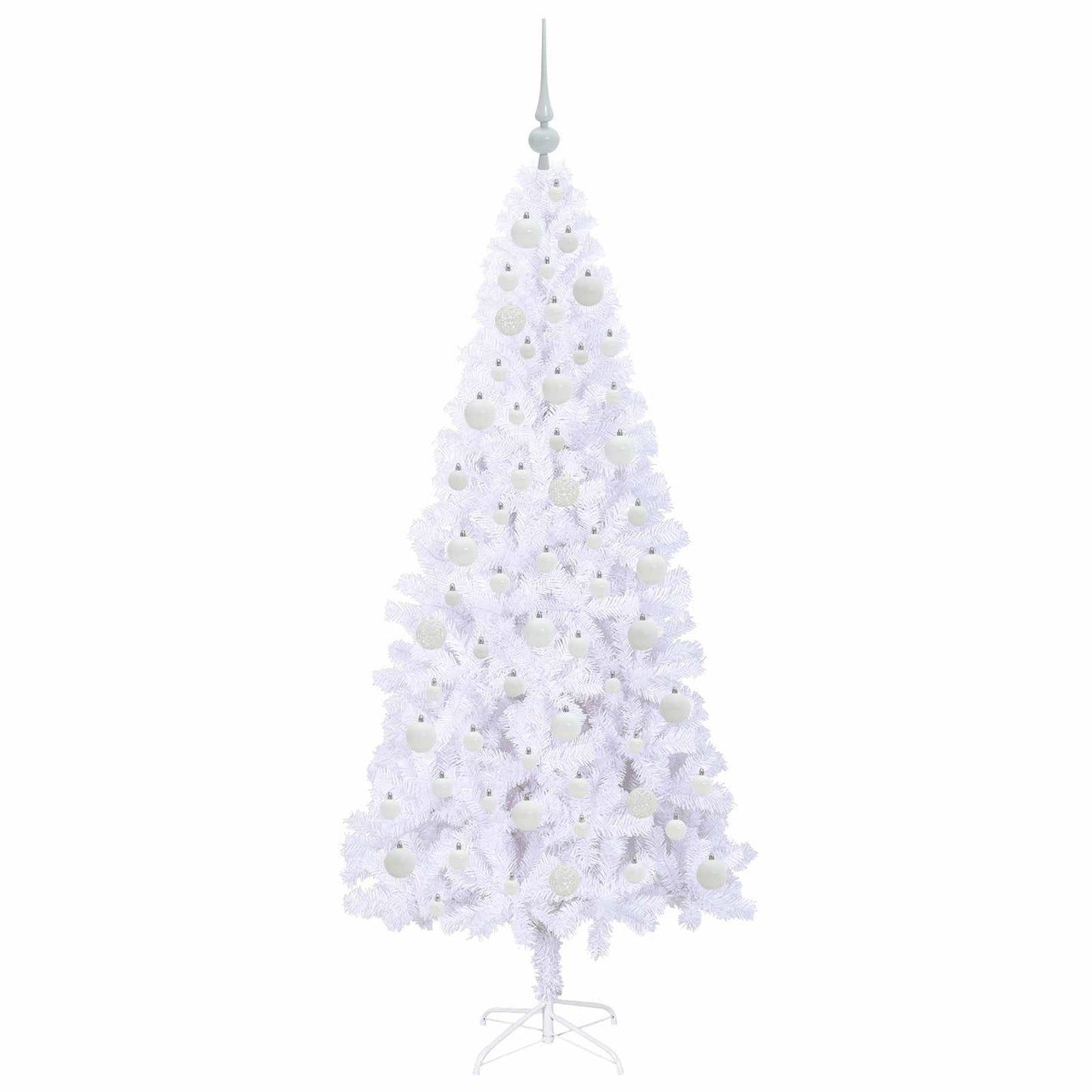 Albero di Natale artificiale Bianco 180 cm PVC e Acciaio | homemem39