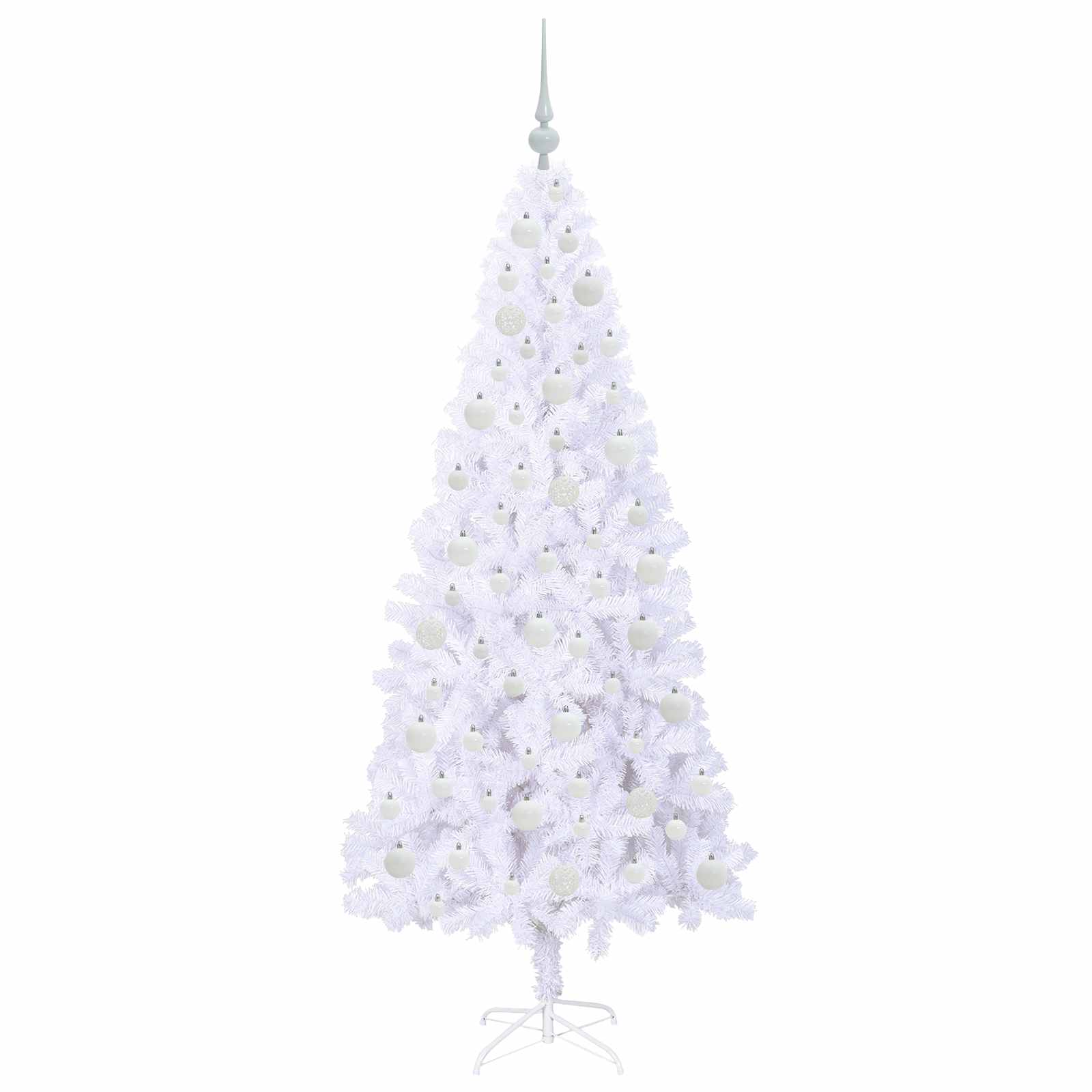 Albero di Natale artificiale Bianco 180 cm PVC e Acciaio | homemem39