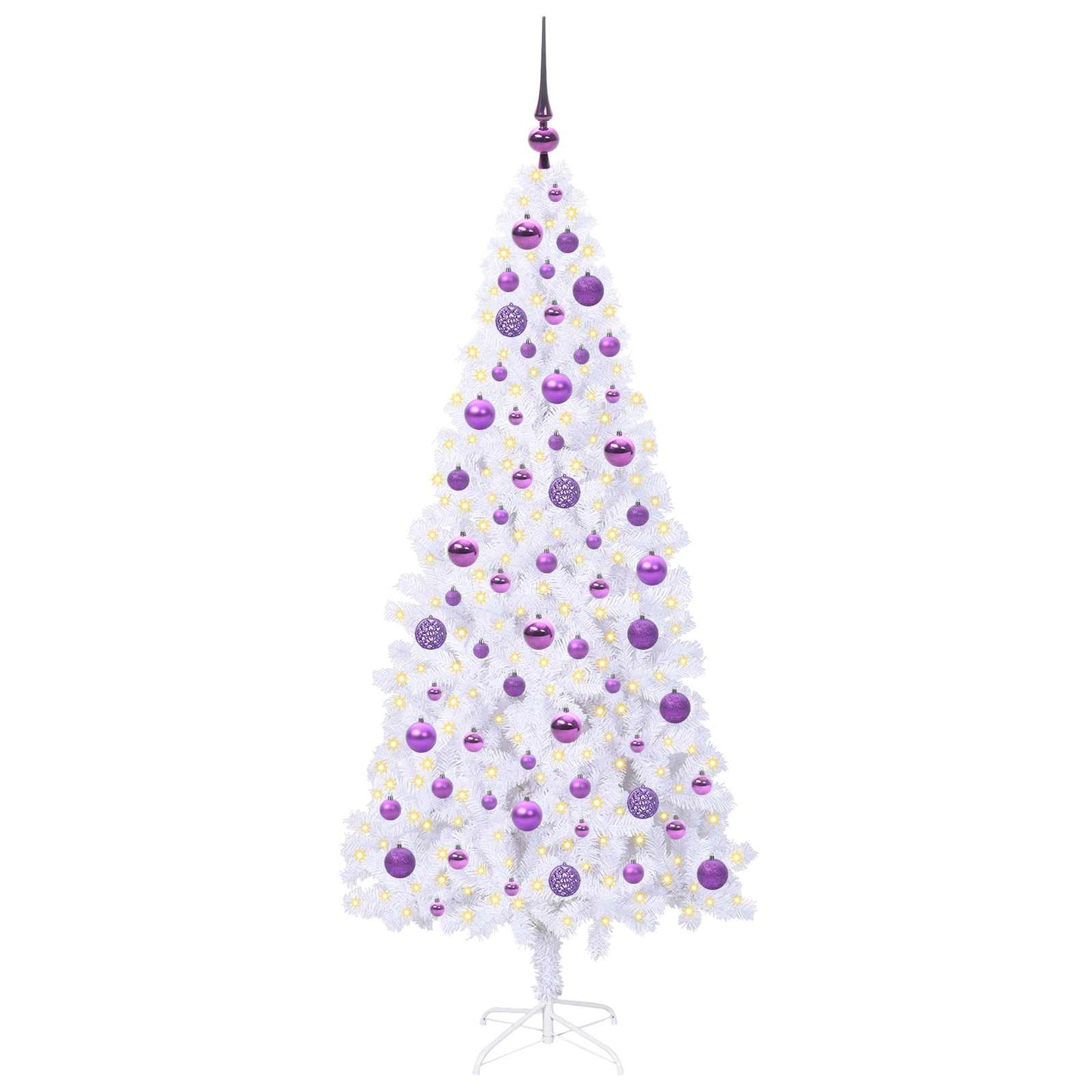 Albero di Natale artificiale Bianco 180 cm PVC e Acciaio | homemem39
