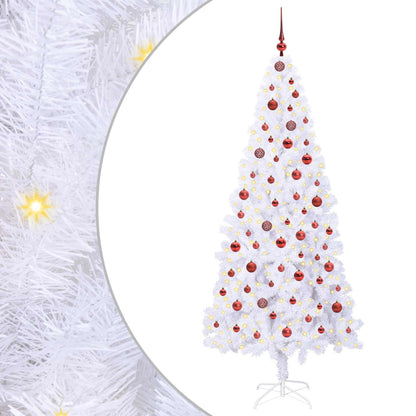 Albero di Natale artificiale Bianco 210 cm PVC e Acciaio | homemem39