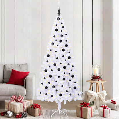 Albero di Natale artificiale Bianco 210 cm PVC e Acciaio | homemem39