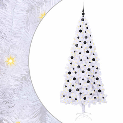 Albero di Natale artificiale Bianco 210 cm PVC e Acciaio | homemem39