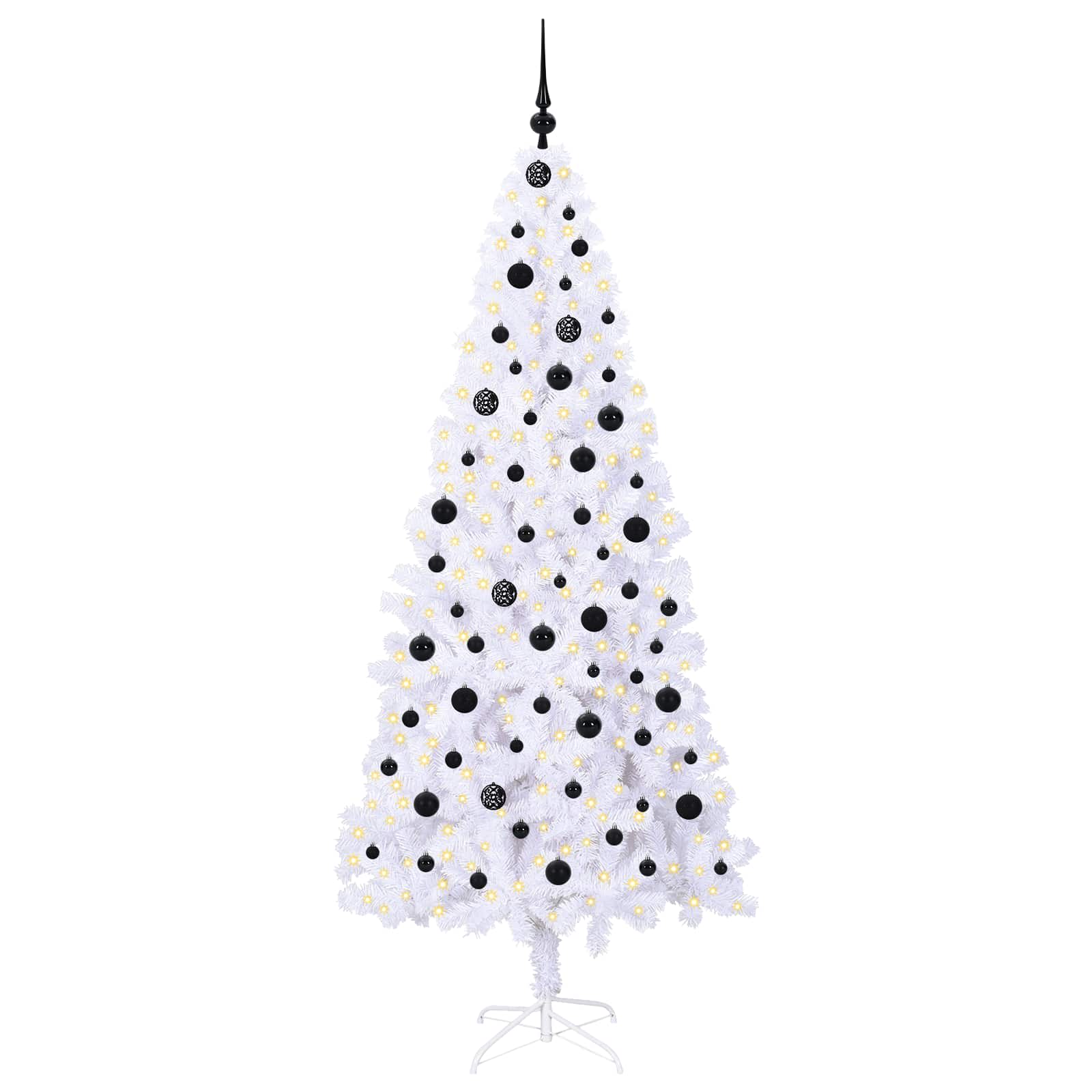 Albero di Natale artificiale Bianco 210 cm PVC e Acciaio | homemem39