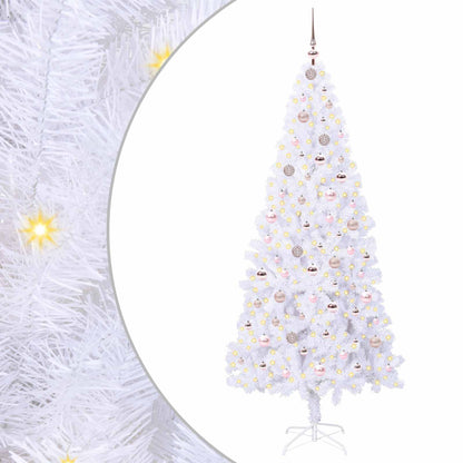 Albero di Natale artificiale Bianco 210 cm PVC e Acciaio | homemem39