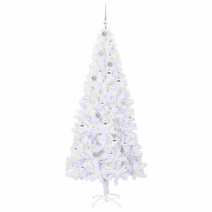 Albero di Natale artificiale Bianco 210 cm PVC e Acciaio | homemem39