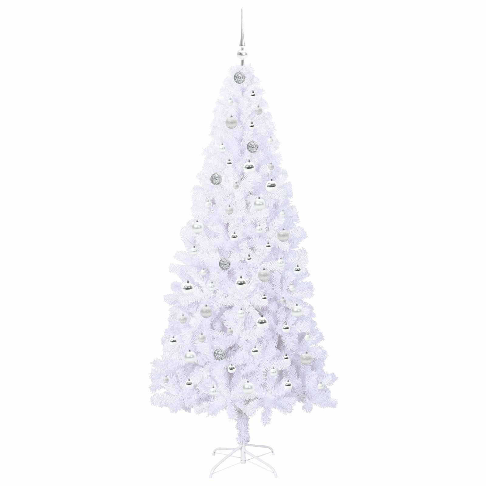 Albero di Natale artificiale Bianco 210 cm PVC e Acciaio | homemem39