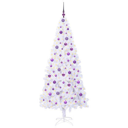 Albero di Natale artificiale Bianco 210 cm PVC e Acciaio | homemem39