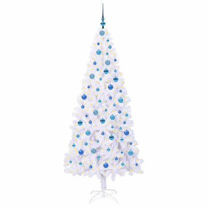 Albero di Natale artificiale Bianco 210 cm PVC e Acciaio | homemem39