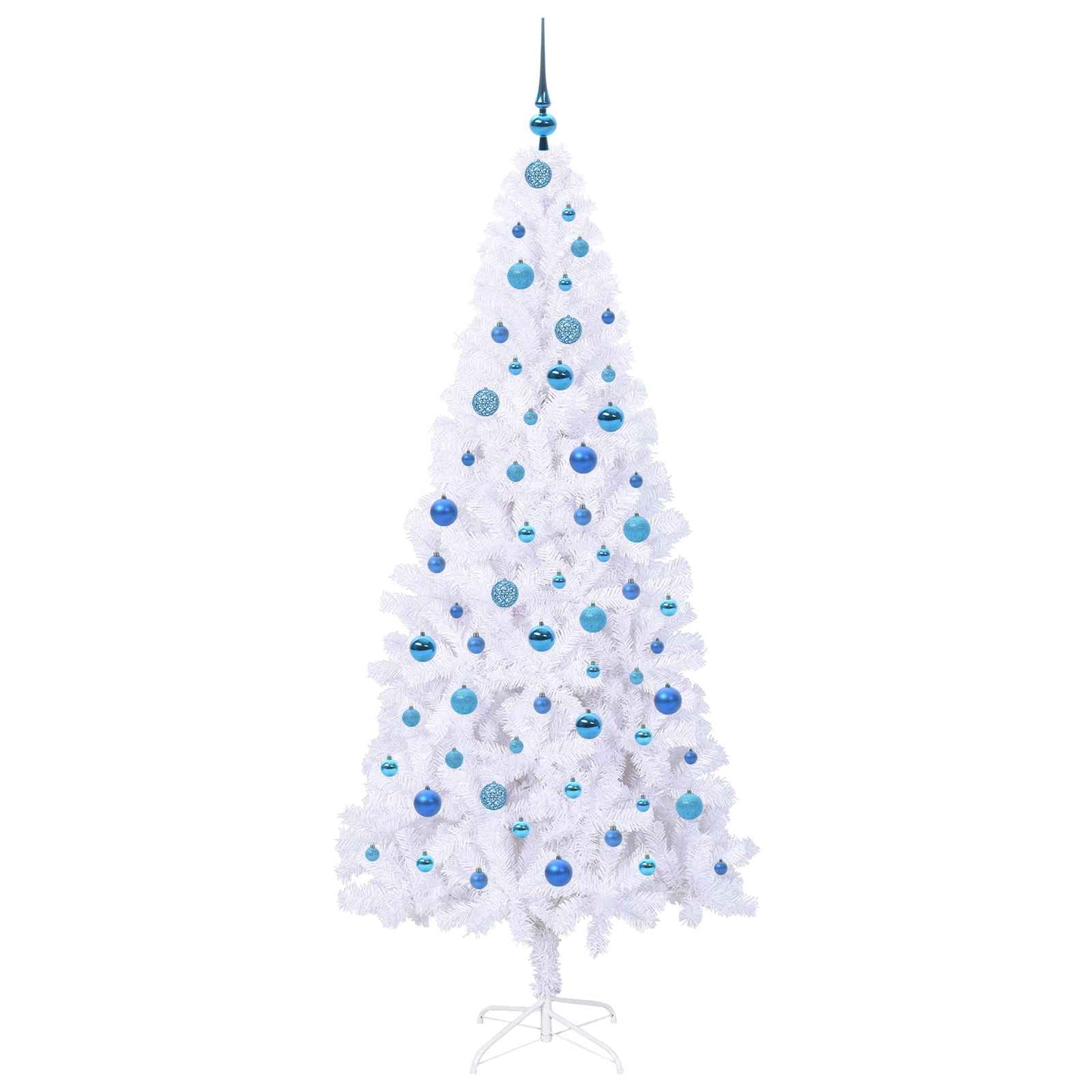 Albero di Natale artificiale Bianco 210 cm PVC e Acciaio | homemem39