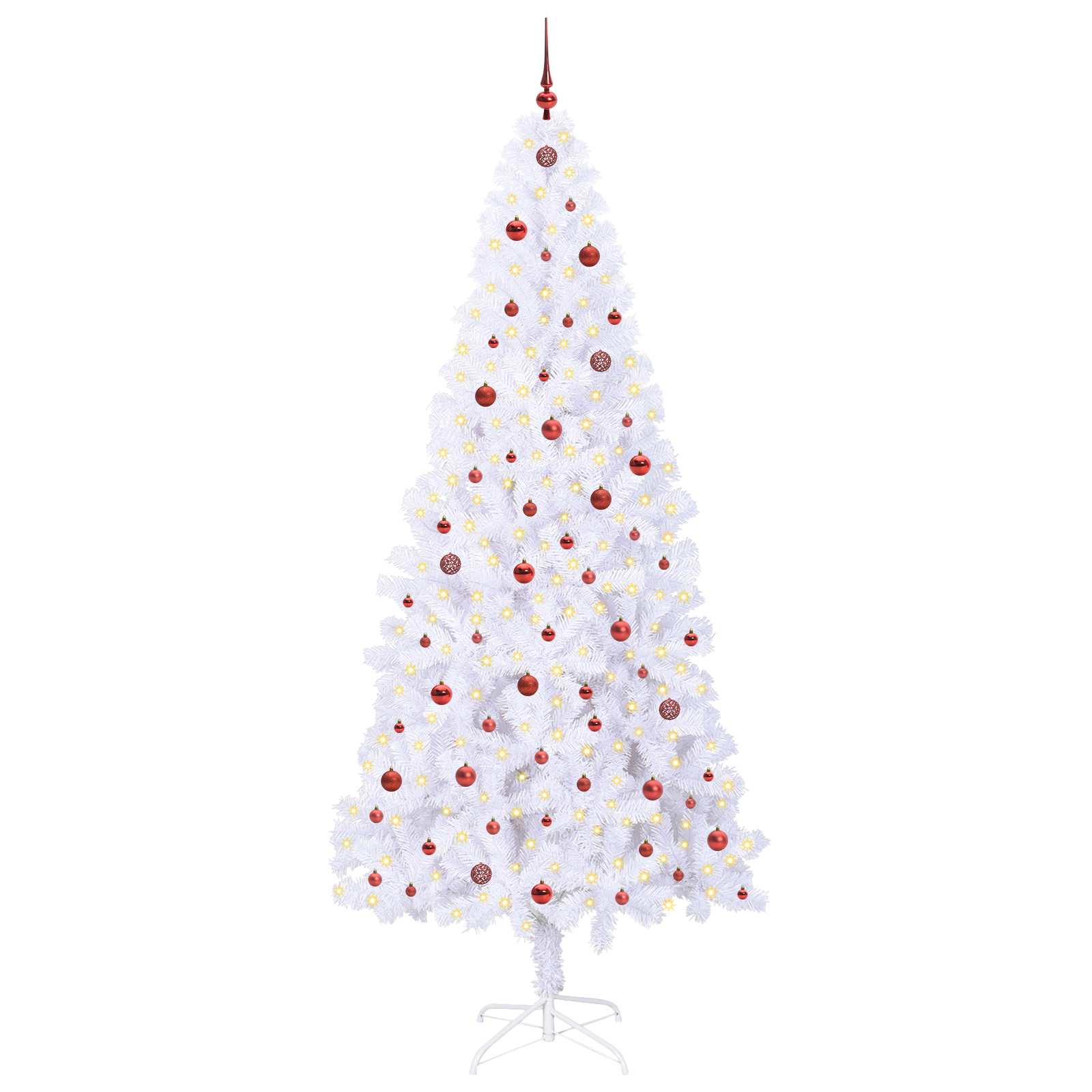 Albero di Natale artificiale Bianco 240 cm PVC e Acciaio | homemem39
