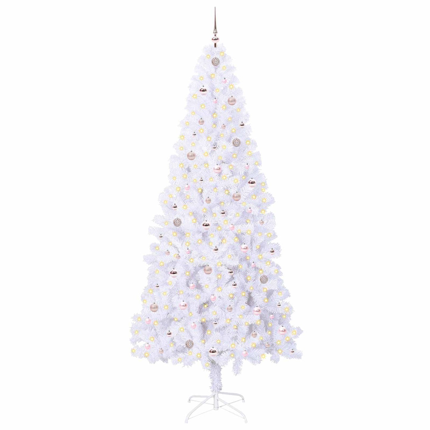 Albero di Natale artificiale Bianco 240 cm PVC e Acciaio | homemem39