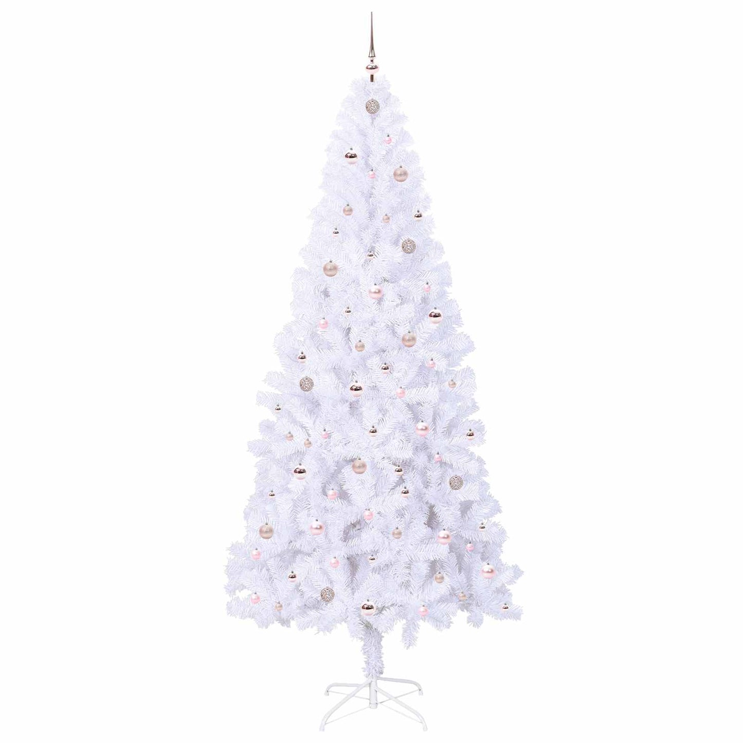Albero di Natale artificiale Bianco 240 cm PVC e Acciaio | homemem39