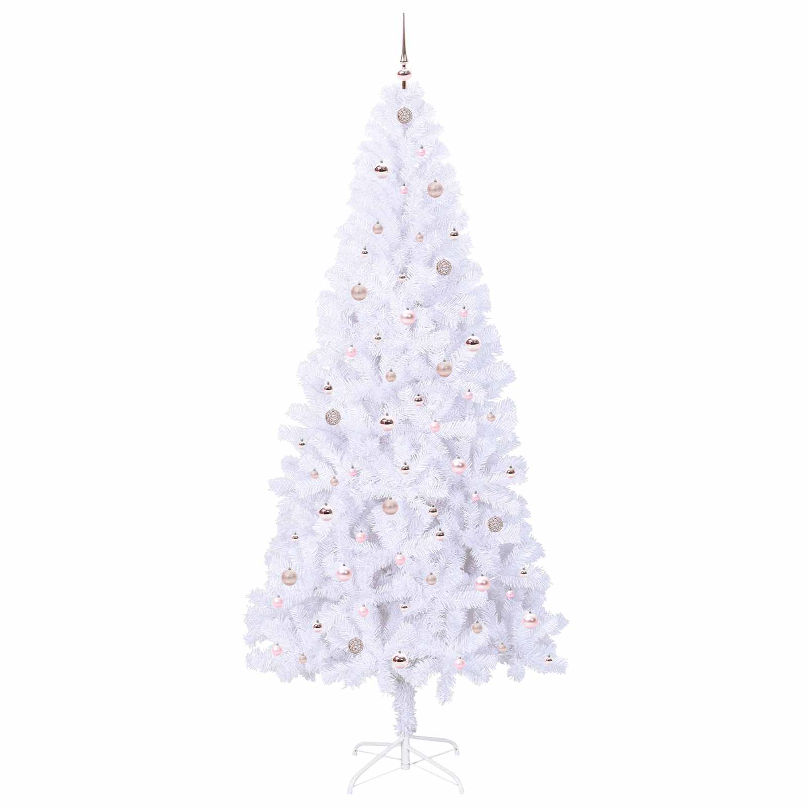 Albero di Natale artificiale Bianco 240 cm PVC e Acciaio | homemem39