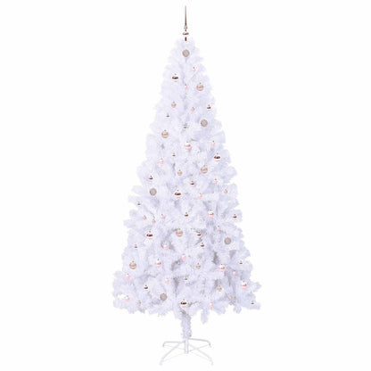 Albero di Natale artificiale Bianco 240 cm PVC e Acciaio | homemem39