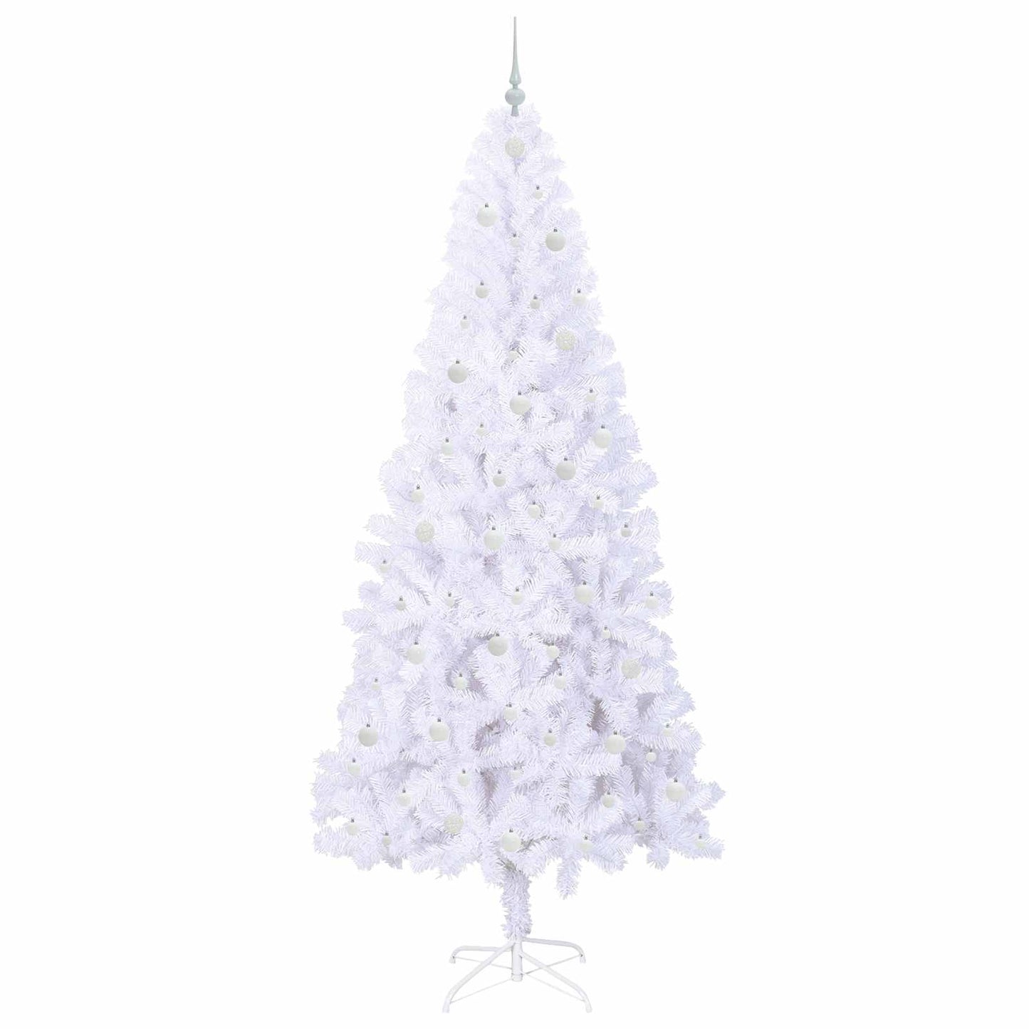 Albero di Natale artificiale Bianco 240 cm PVC e Acciaio | homemem39