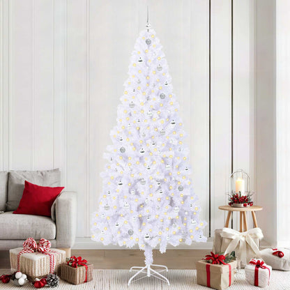 Albero di Natale artificiale Bianco 240 cm PVC e Acciaio | homemem39