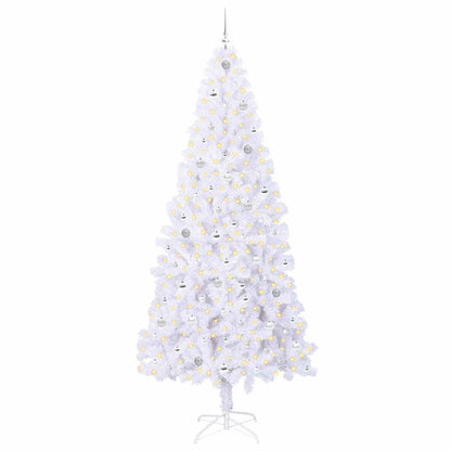 Albero di Natale artificiale Bianco 240 cm PVC e Acciaio | homemem39
