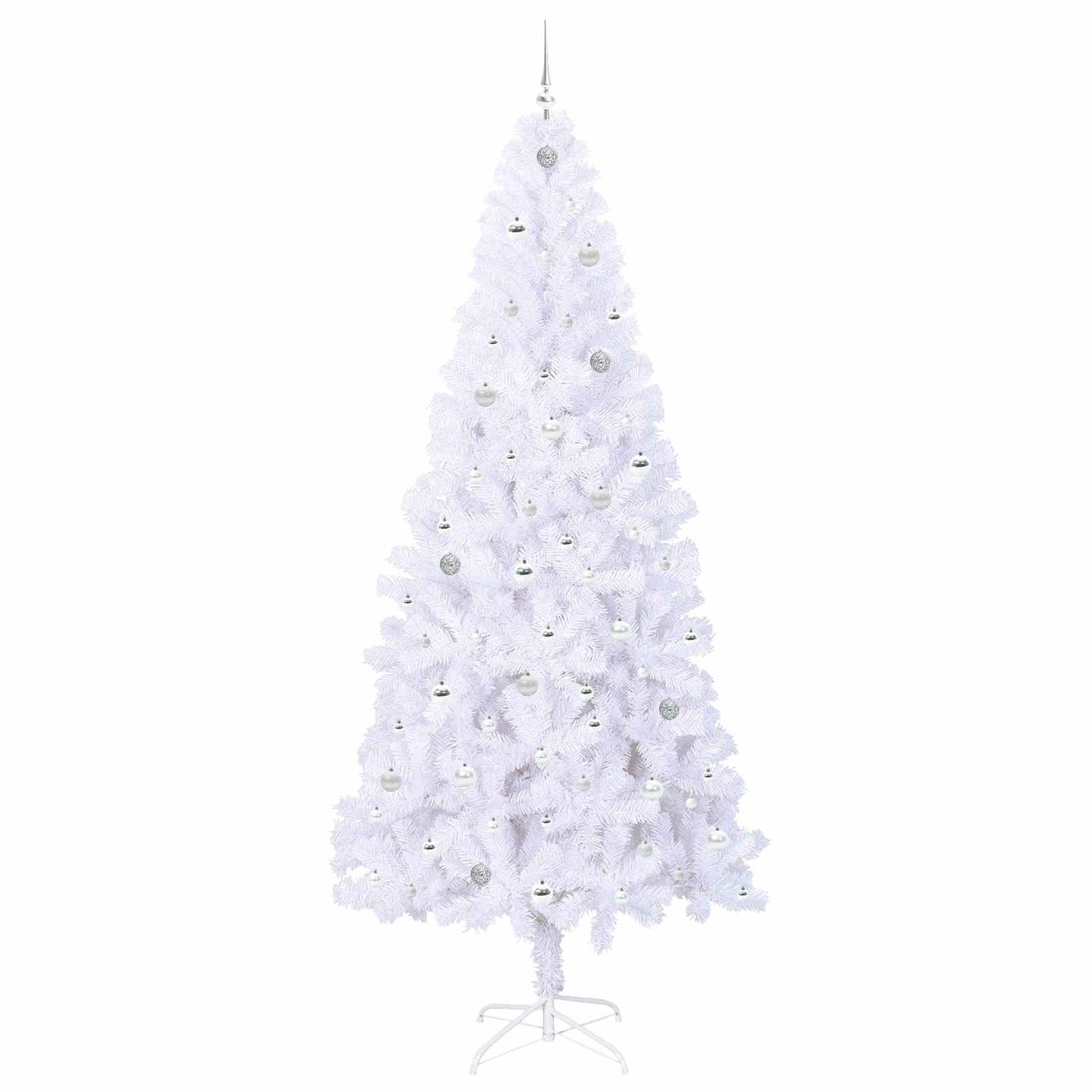 Albero di Natale artificiale Bianco 240 cm PVC e Acciaio | homemem39