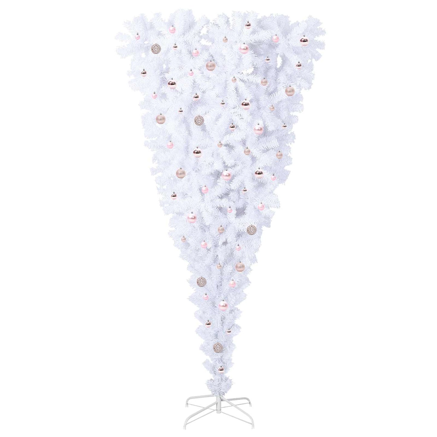 Albero di Natale artificiale Bianco 240 cm PVC e Acciaio | homemem39