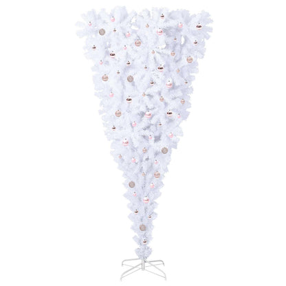 Albero di Natale artificiale Bianco 240 cm PVC e Acciaio | homemem39