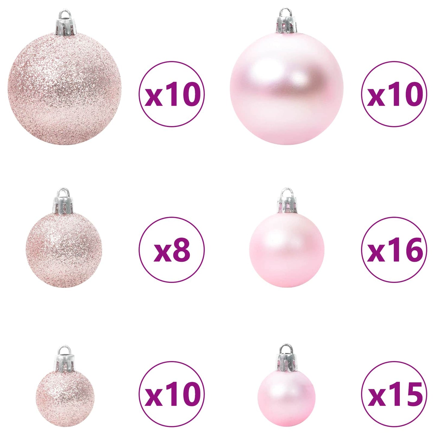 Albero di Natale artificiale Bianco 240 cm PVC e Acciaio | homemem39