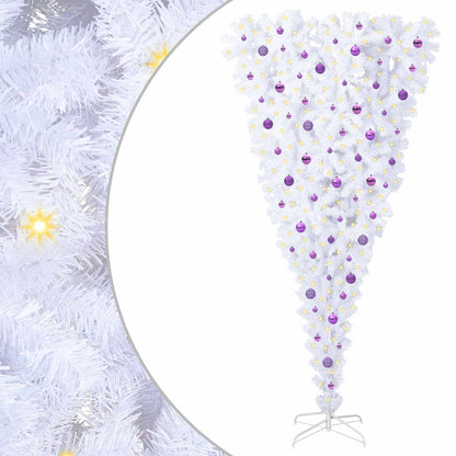 Albero di Natale artificiale Bianco 240 cm PVC e Acciaio | homemem39