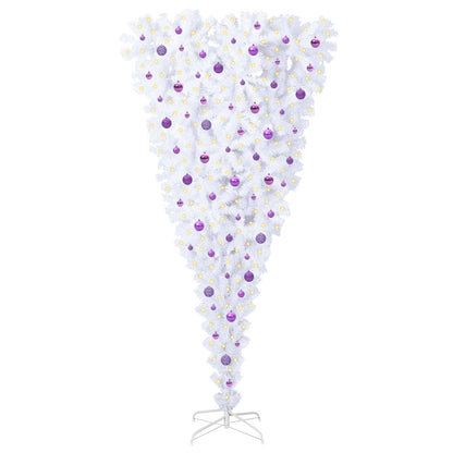 Albero di Natale artificiale Bianco 240 cm PVC e Acciaio | homemem39