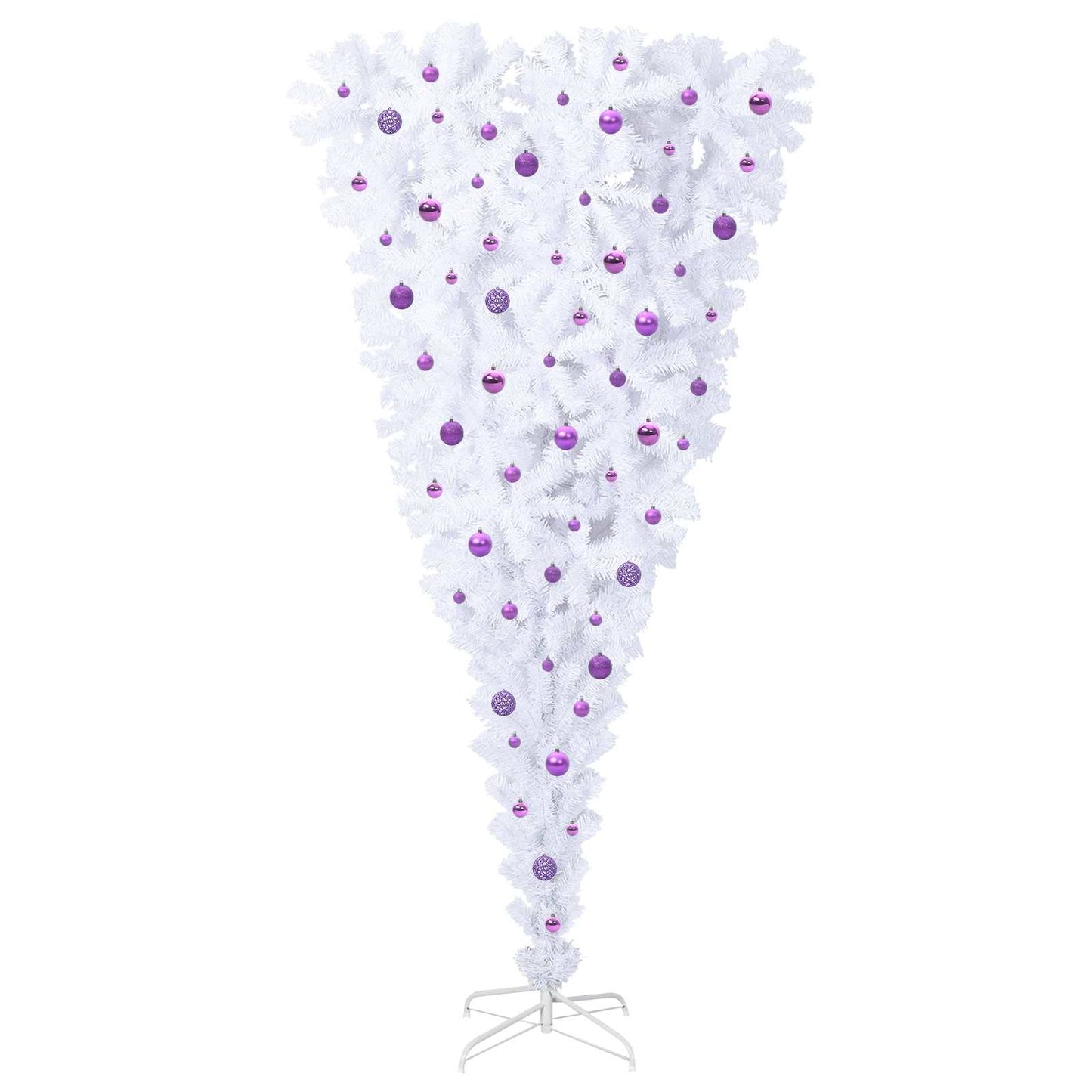Albero di Natale artificiale Bianco 240 cm PVC e Acciaio | homemem39