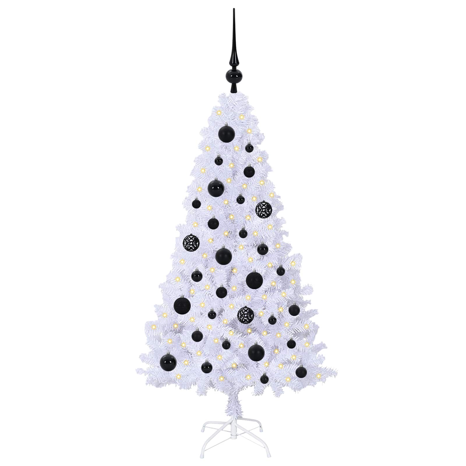 Albero di Natale artificiale Bianco 120 cm PVC e Acciaio | homemem39