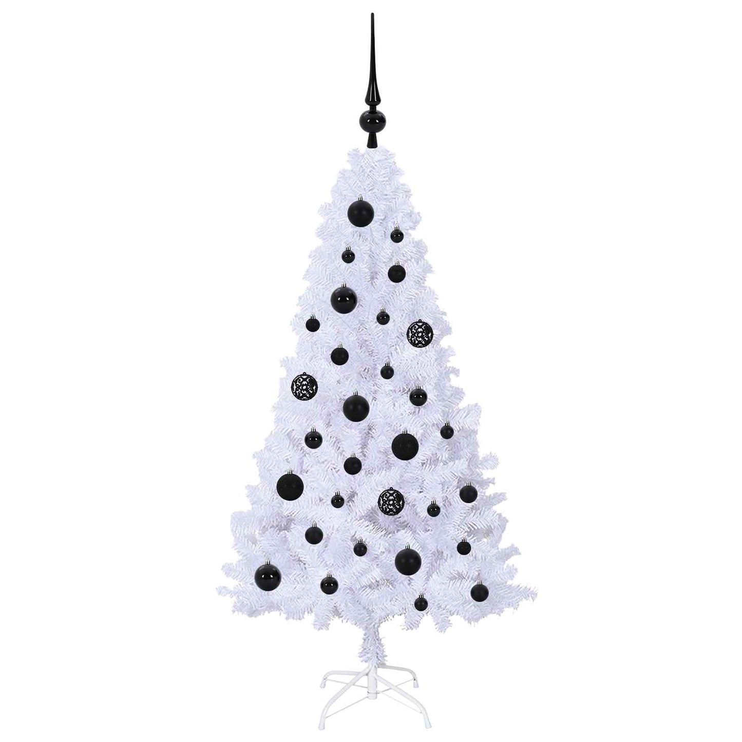 Albero di Natale artificiale Bianco 120 cm PVC e Acciaio | homemem39