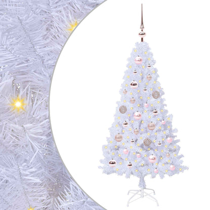 Albero di Natale artificiale Bianco 120 cm PVC e Acciaio | homemem39