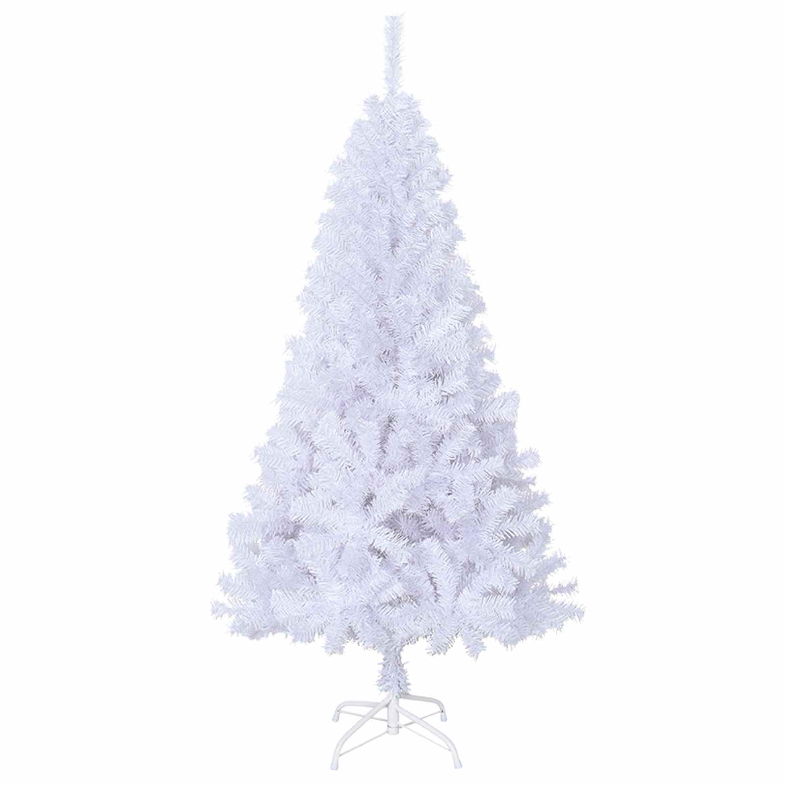 Albero di Natale artificiale Bianco 120 cm PVC e Acciaio | homemem39