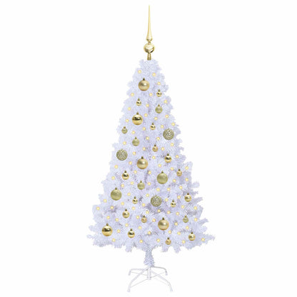 Albero di Natale artificiale Bianco 120 cm PVC e Acciaio