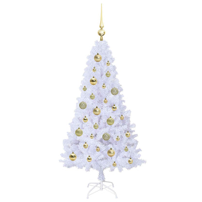 Albero di Natale artificiale Bianco 120 cm PVC e Acciaio