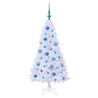 Albero di Natale artificiale Bianco 120 cm PVC e Acciaio