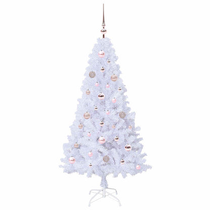 Albero di Natale artificiale Bianco 150 cm PVC e Acciaio