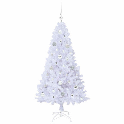 Albero di Natale artificiale Bianco 150 cm PVC e Acciaio