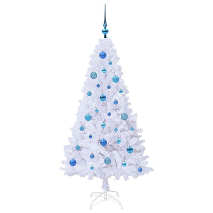 Albero di Natale artificiale Bianco 150 cm PVC e Acciaio