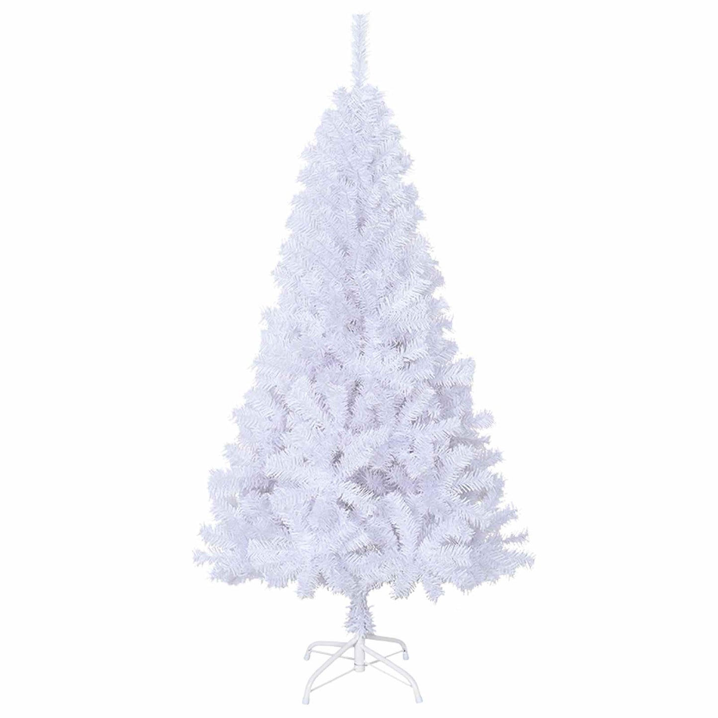 Albero di Natale artificiale Bianco 150 cm PVC e Acciaio