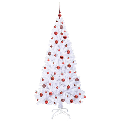 Albero di Natale artificiale Bianco 180 cm PVC e Acciaio